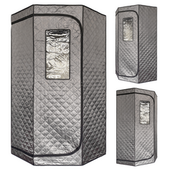 Zoppinh Blisspod portable personal sauna with full-body design, compact and ready for 60-minute rapid steam sessions.