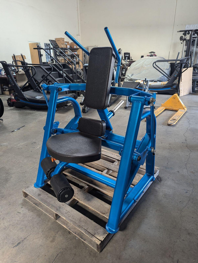 Muscle D Fitness LP-PL-PS-AC Pro Strength Single Arm Row fitness equipment with adjustable handle and sturdy construction.