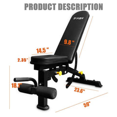 SAKSBY WHOLESALE 1000LBS multi-functional barbell rack and squat power cage with adjustable weight bench for home gym use