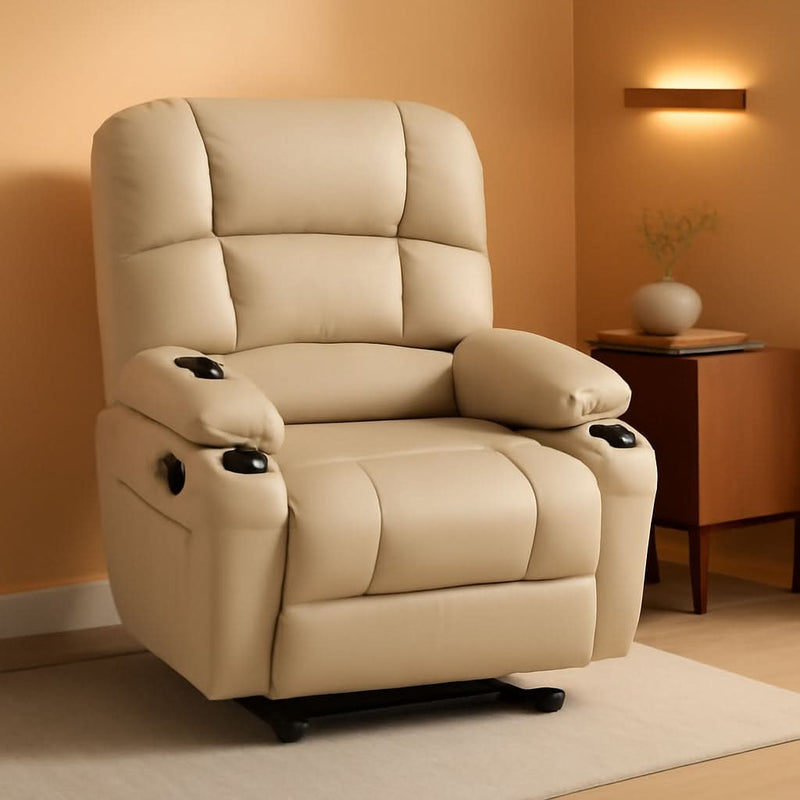 Medium Wide Power Lift Recliner Chair With Massage by ShipItFurniture