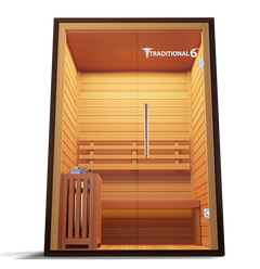 2 Person Home Stream Sauna Traditional 6 by Modern Reform