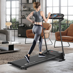 SP37708 1.0 HP Electric Mobile Power Foldable Treadmill by:DirectDeals