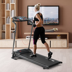 SP37708 1.0 HP Electric Mobile Power Foldable Treadmill by:DirectDeals