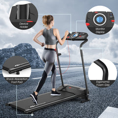 SP37708 1.0 HP Electric Mobile Power Foldable Treadmill by:DirectDeals