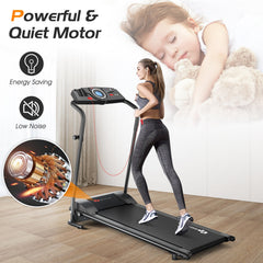 SP37708 1.0 HP Electric Mobile Power Foldable Treadmill by:DirectDeals