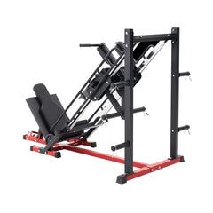 SAKSBY WHOLESALE 2000LBS adjustable leg press and hack squat machine for home gym workouts, rear right view