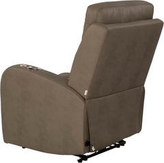 Rv Power Recliner With Massage Left Hand Polyhyde Fabric by ShipItFurniture