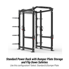 XM-5580-30 Viper Power Rack with Storage & Flip Down Safeties by XMARK