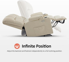 Medium Wide Power Lift Recliner Chair With Massage by ShipItFurniture