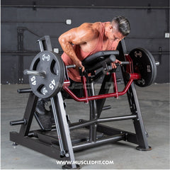 Muscle D Fitness Power Leverage V2 chest-supported linear bearing row plate-loaded gym equipment for back training