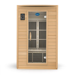 2-Person Carbon Infrared Sauna - Canadian Hemlock Wooden Sauna by Durasage Health