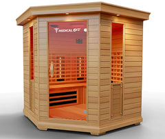 6 Person Indoor Infrared Full Spectrum Sauna by Modern Reform