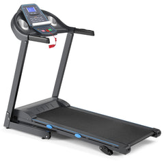 SP36091US 2.25 HP Folding Electric Motorized Power Treadmill with Blue Backlit LCD Display by DirectDeals