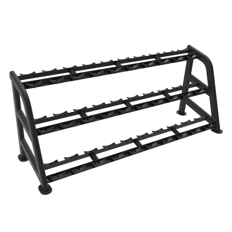 3-Tier Commercial Dumbbell Rack - Black by Muscle D Fitness