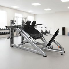 30-Degree Linear Hack Squat Machine - Muscle D Fitness - Plate-Loaded - Adjustable Foot Plate