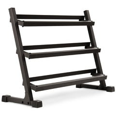 10-Pairs, 5 to 50 lbs. Hex Dumbbells Includes 3-Tier Storage Rack by XMARK