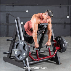 Muscle D Fitness Power Leverage V2 chest supported linear bearing row plate loaded gym equipment for back training