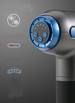 FLIPSTYLEZLLC handheld muscle relaxation massager with hot and cold compress, percussion therapy massage gun for muscle relief.