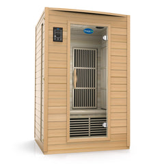 2-Person Carbon Infrared Sauna - Canadian Hemlock Wooden Sauna by Durasage Health