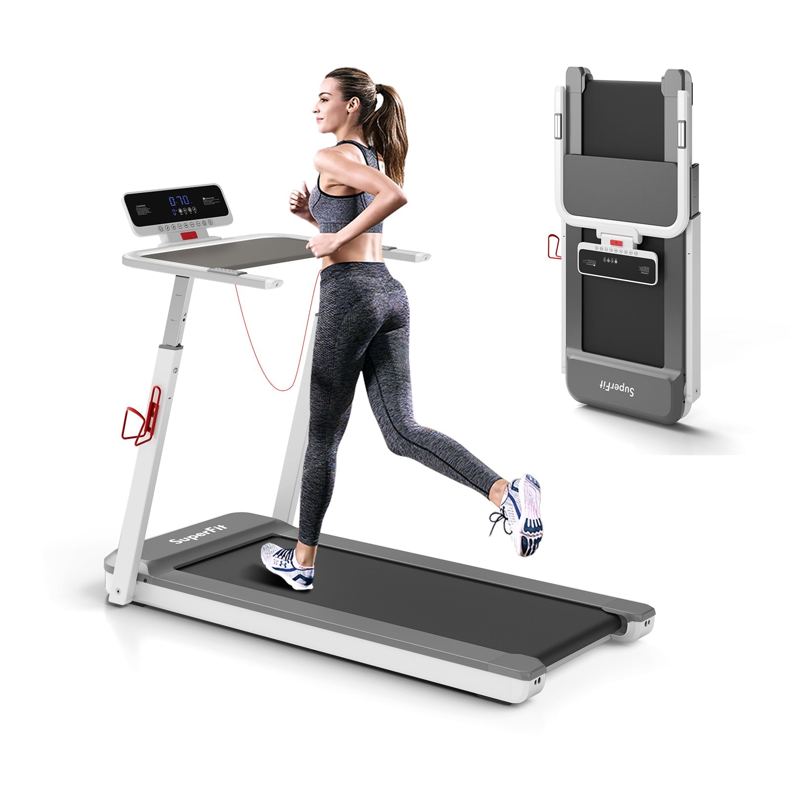 SP37860US-SL 3HP Folding Treadmill by:DirectDeals