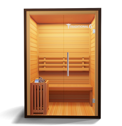 2 Person Home Stream Sauna Traditional 6 by Modern Reform