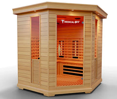 6 Person Indoor Infrared Full Spectrum Sauna by Modern Reform