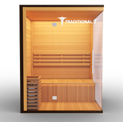 3 Person Home Steam Sauna Traditional 7 by: Modern Reform