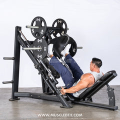 45 Degree Linear Leg Press Machine - Muscle D Fitness - Adjustable Angle Back Pad
