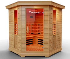 6 Person Indoor Infrared Full Spectrum Sauna by Modern Reform