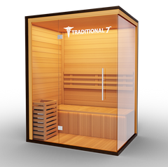 3 Person Home Steam Sauna Traditional 7 by: Modern Reform