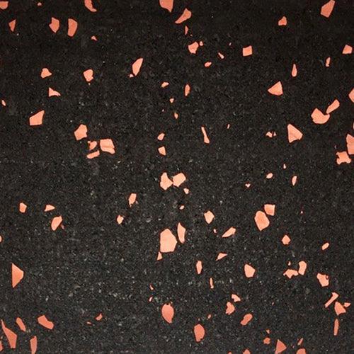 Rubber Gym Flooring - Black with Red Fleck by Muscle D Fitness