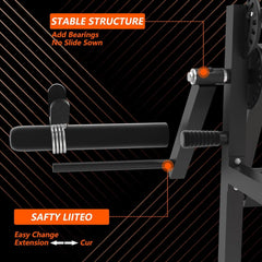 SAKSBY WHOLESALE Rovix 550LBS adjustable lower body leg extension and curl machine with sturdy frame for weight lifting workouts
