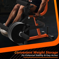 SAKSBY WHOLESALE Rovix 550LBS adjustable lower body leg extension and curl machine for weight lifting and strength training.