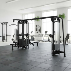 5 Stack Megatron Standard Jungle Gym 2 Colors - Muscle D Fitness -  Sturdy Commercial-Grade, Lat Pull, Low Row, Functional Column