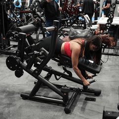 Pro Strength Leg Extension / Prone Leg Curl Combo - Muscle D Fitness - Plate Loaded Quad & Hamstring Machine