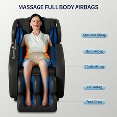 Full body deep tissue massage chair (black) by V.I.P Digital Presence