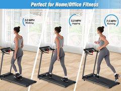 NEW Folding Treadmills Walking Pad Treadmill for Home Office -2.5HP Walking Treadmill With Incline Bluetooth Speaker by V.I.P Digital Presence