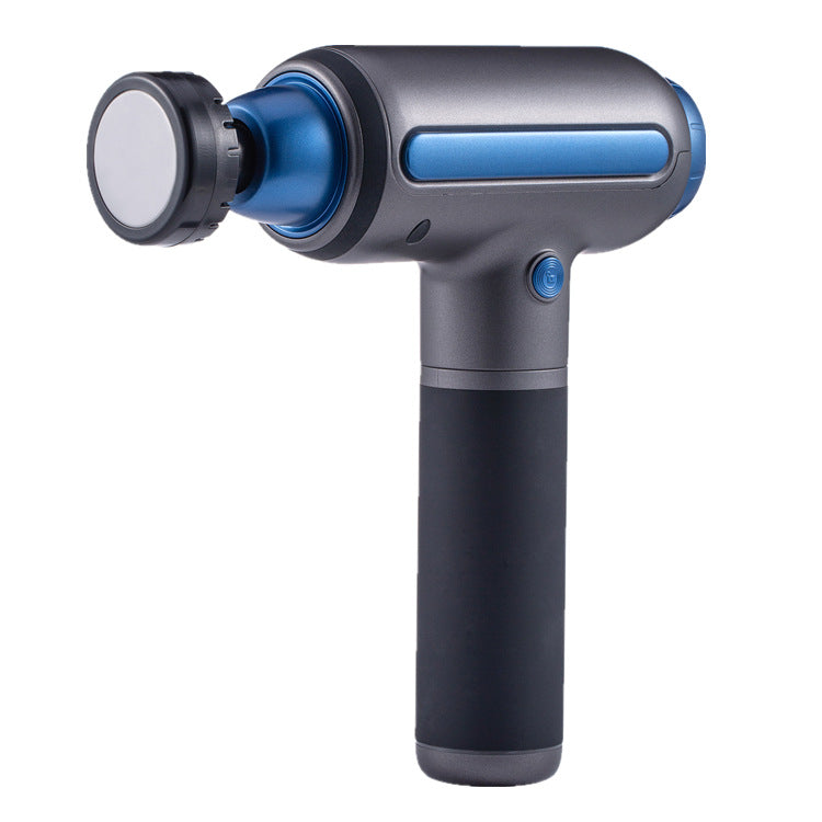 FLIPSTYLEZLLC handheld muscle relaxation massager with percussion therapy, hot and cold compress features in close-up image.
