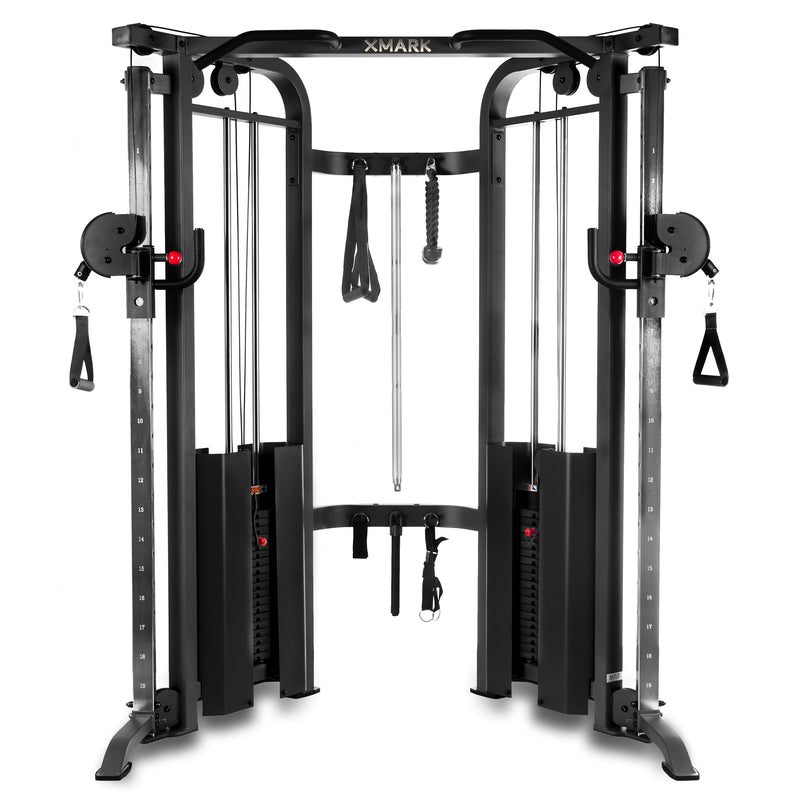 XM-7626.1 Functional Trainer Cable Machine with Dual 200 lb Weight Stacks by XMARK