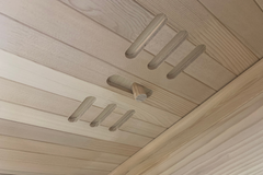Zoppinh Blisspod Vienna Far Infrared Sauna with wooden interior and digital control panel, designed for personal wellness and relaxation.
