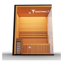 3 Person Home Steam Sauna Traditional 7 by: Modern Reform