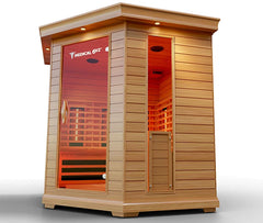 6 Person Indoor Infrared Full Spectrum Sauna by Modern Reform