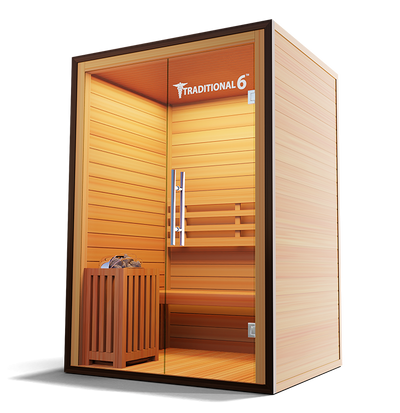 2 Person Home Stream Sauna Traditional 6 by Modern Reform