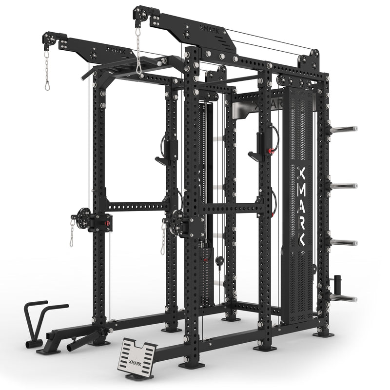 Commercial Power Rack Cable Machine, 440 lbs Total Stack Weight by XMARK