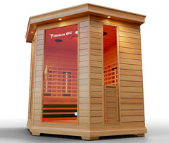 6 Person Indoor Infrared Full Spectrum Sauna by Modern Reform