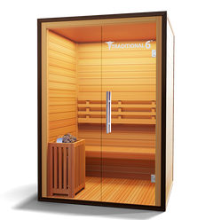 2 Person Home Stream Sauna Traditional 6 by Modern Reform