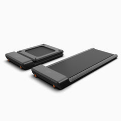 Foldable KingSmith WalkingPad A1 Pro treadmill for under desk use, shown in compact, foldable design suitable for home or office.