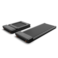 Foldable KingSmith WalkingPad A1 Pro under-desk treadmill, showing sleek design and compact size for home or office use.