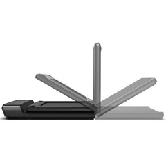 Foldable KingSmith WalkingPad A1 Pro treadmill suitable for under-desk use, featuring a sleek, compact design and digital display.