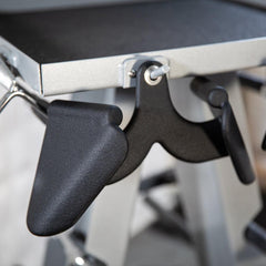 Accessory Rack - Muscle D Fitness - Sturdy Cable Attachment Storage (Rack Only)